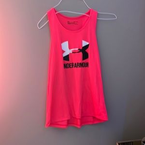 Under Armour Hot pink tank top size youth large